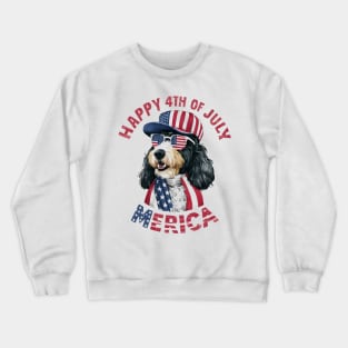 Happy 4th of July Merica | Dog lover gifts Crewneck Sweatshirt